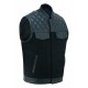 Men's Swat Style Motorcycle Leather Vest