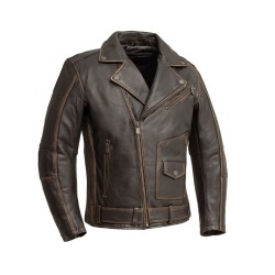 Night Rider - Men's Motorcycle Leather Jacket