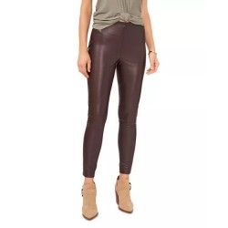 Brown Leather Leggings