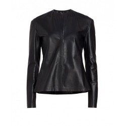 buffalo black Leather biker Jacket