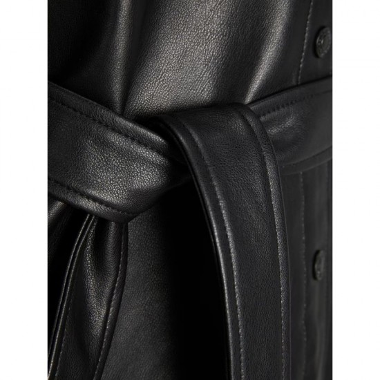 Women black leather jacket/shirt